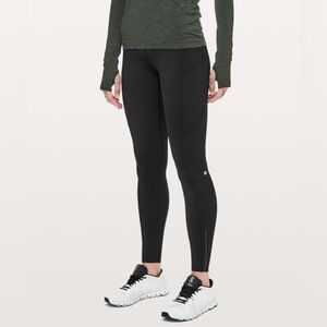 Lululemon Fast & Free Full Length Tight Nulux 28” Black Size 10